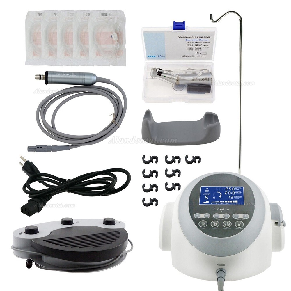 COXO C-Sailor+ Dental Brushless Implant Motor Machine with 20:1 Contra Angle Handpiece